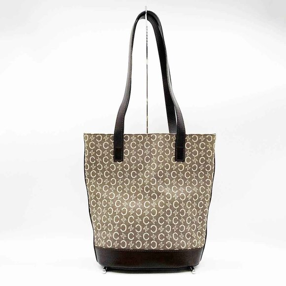 Celine Shoulder Bag C Macadam All Over Pattern Brown - Picture 1 of 9